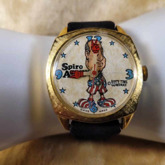 1969 VINTAGE Spiro Agnew Watch  #13828 - Authentic Original Dirty Time Company - Picture 10 of 15